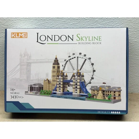 KLMEI London Skyline Building Block Set No 8011 3430pcs New