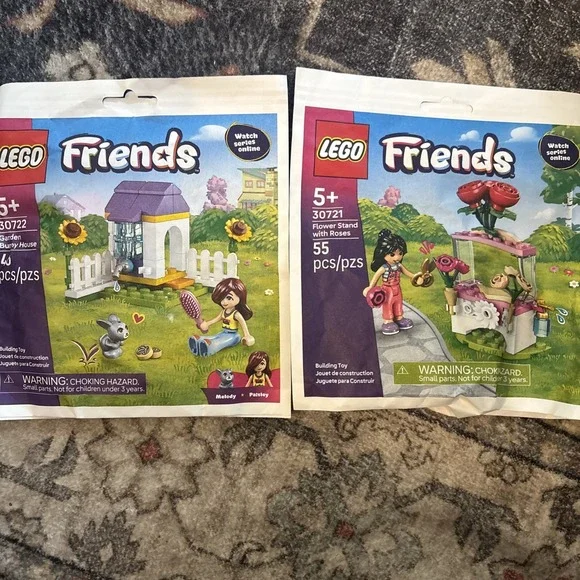LEGO 30722 30721 Friends Garden Bunny House / Flower Stand
