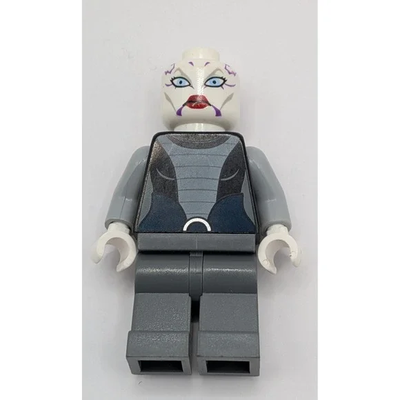 LEGO Star Wars Minifigure Asajj Ventress White Head Purple Markings