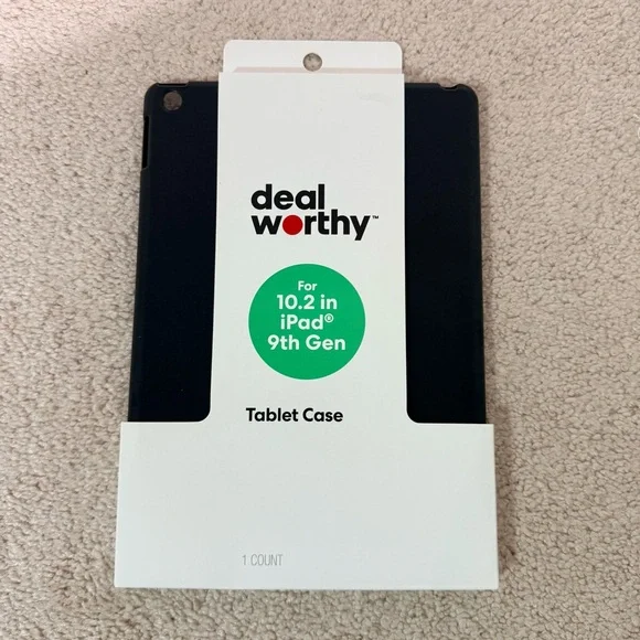 Black Tablet Case for 10.2-inch iPad (9th Gen)
