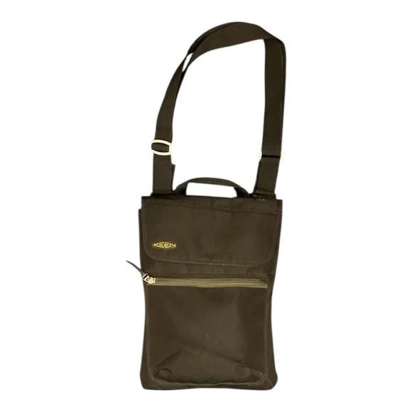 🎒 KEEN Brown‎ Nylon Crossbody Travel Organizer Bag