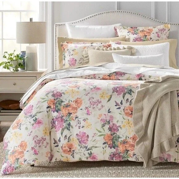Sky Harper Autumnal Floral FULL / QUEEN 3 Piece Duvet Cover Set New