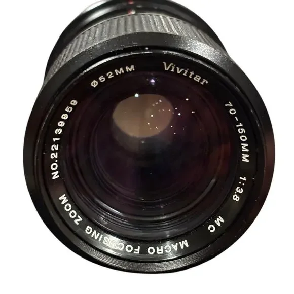 Vivitar 70-150mm 1:3.8 MC MACRO Focusing Zoom 52mm Canon FD Mount Made in Japan