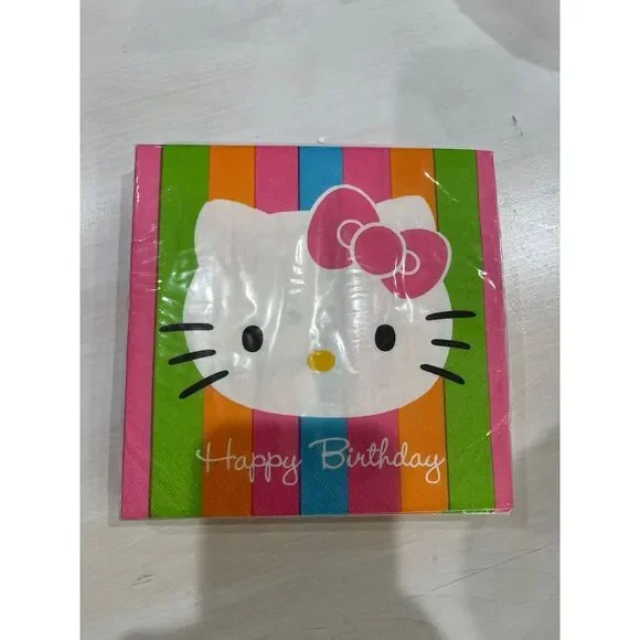 NEW in PACKAGE!‎ Vintage 2004 Hello kitty napkin