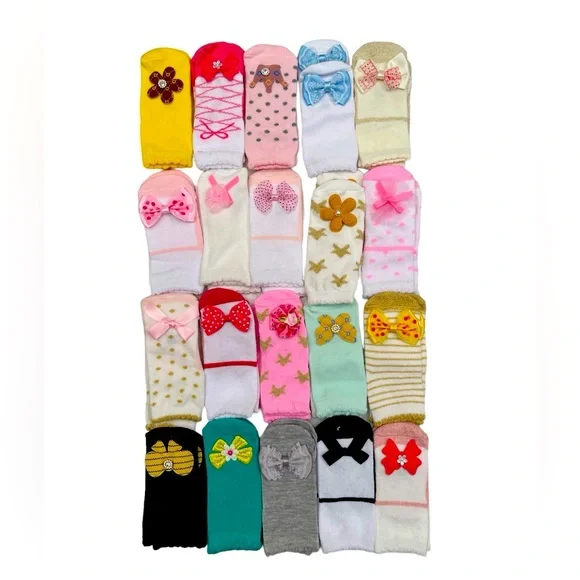 Bom A 20 packs newborn baby socks set (12-24 months old)