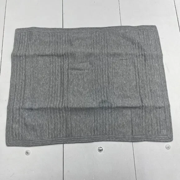 West Elm Grey Jersey Standard Pillow Case Sham Size 20x26in