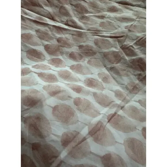 West Elm Stamped Dot Duvet Cover Set Rosette Blush Queen Full 2 euro Shams Pink