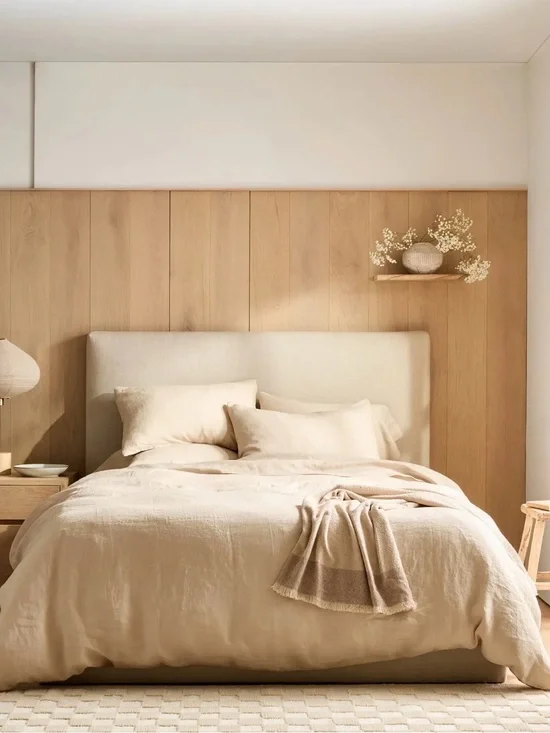 NWOT 100% European Linen King/Cal King Oat Duvet Cover - Retail $174