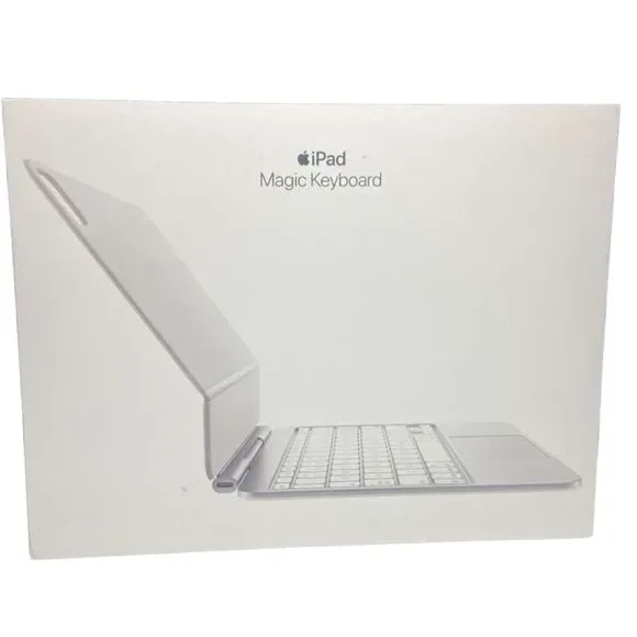 Apple Magic Keyboard iPad Pro 11-inch M4 M5 White/Silver A2975 MWR03LL/A Openbox