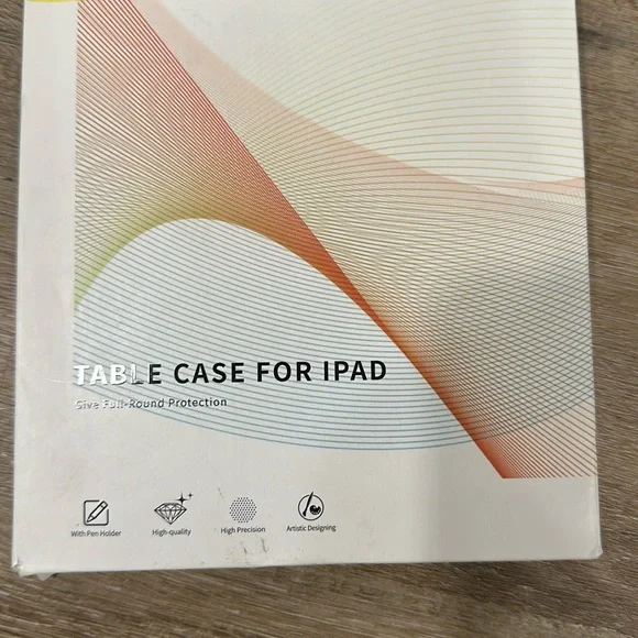 NWT iPad mini leather brown full enclosure case. See picture for iPad specs