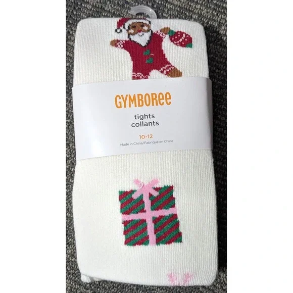 Gymboree Girls 12-14 Christmas Tights Holiday Nutcracker‎ Gift Santa Cotton New
