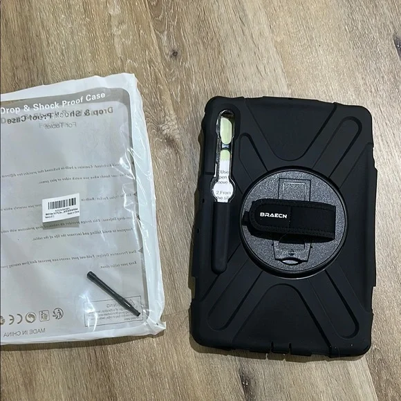 Black Shockproof Tablet Case for galaxy tablet s7 plus