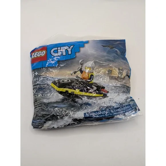 LEGO City‎ Police Water Scooter 30693 Polybag Minifigure Set 29 Pcs New Sealed