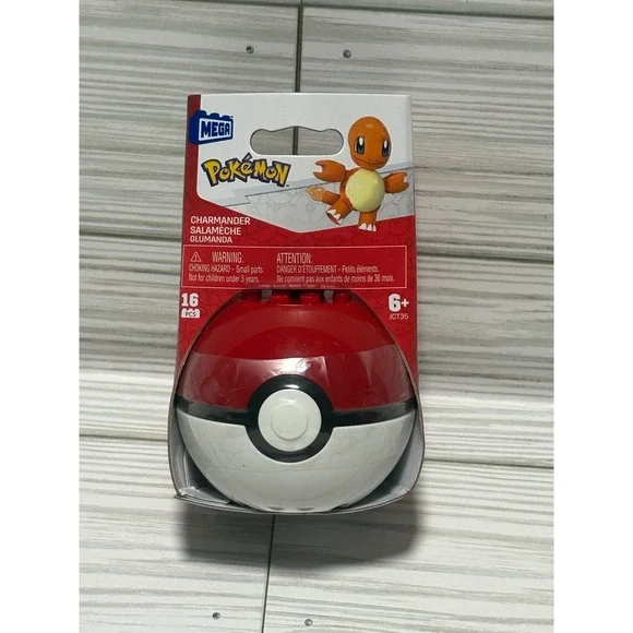 Mega‎ Pokemon Charmander Building Set 16 Pcs Poke Ball JCT35 New