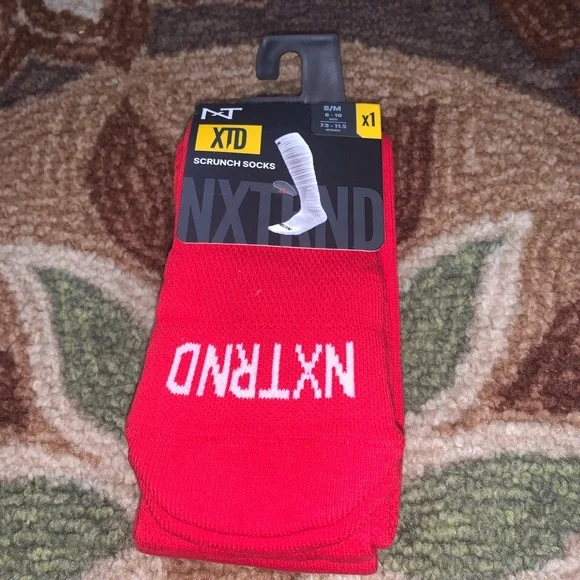 Red Scrunch Socks