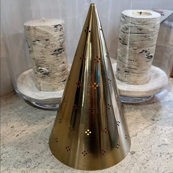 West Elm Gold Decorative Christmas Tree