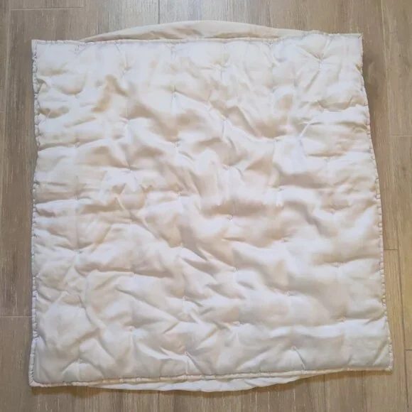 West Elm Silky TENCEL Crescent Stitch Euro Sham Frost Gray