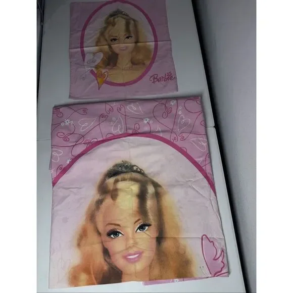 Vintage Barbie Cotton Bedding Set Duvet Pillowcase