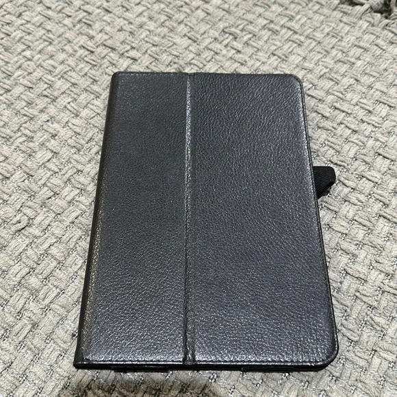 Black leather foldable case