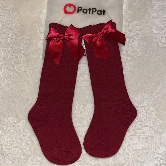 BABY GIRLS NEW SIZE 9-12 MONTHS BOW SOCKS