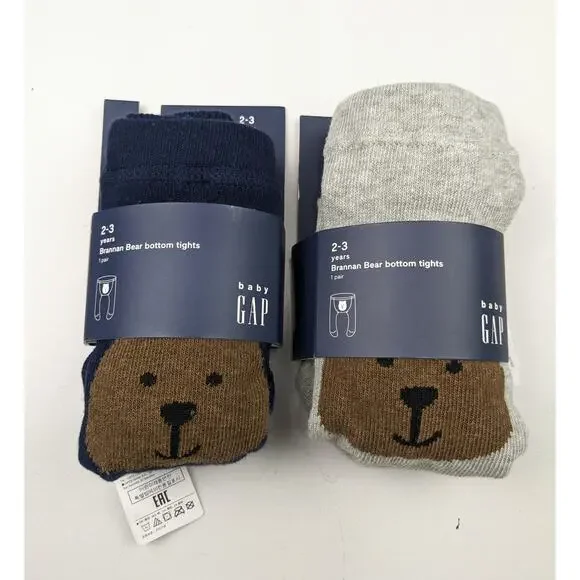 Gap Gray & Navy Tights Bundle