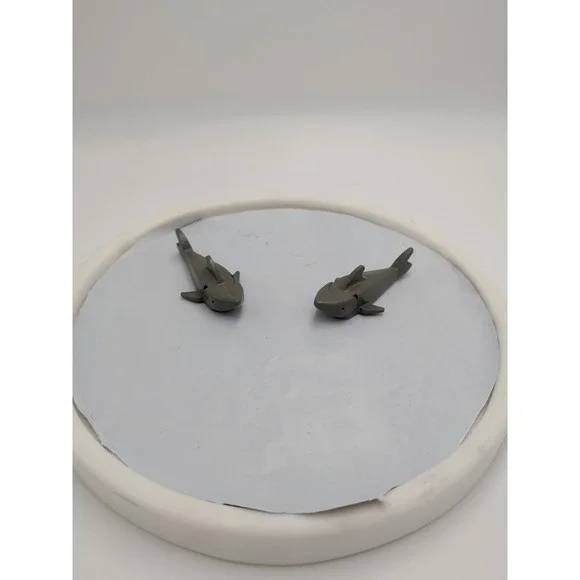 LEGO Shark Lot 2 Dark Gray 2547c01 Pirates CMF Animal Retired Rare Vintage HTF
