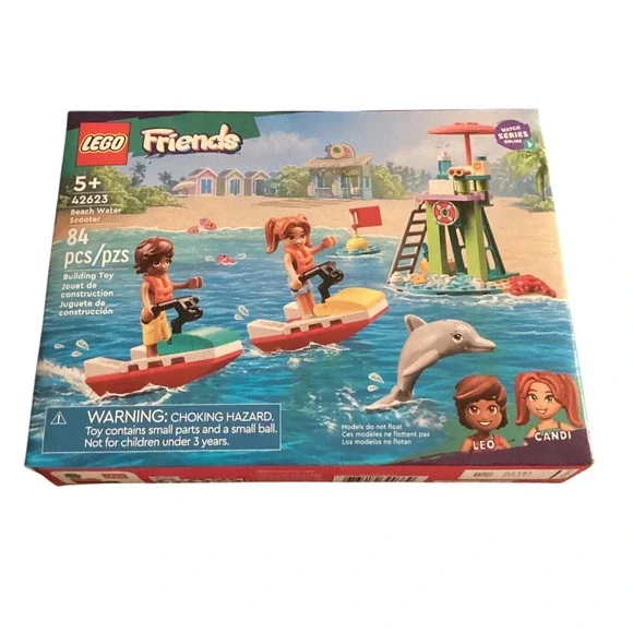 LEGO Friends Beach Water Scooter‎ Building Toy 42623 84 Pieces Ages 5+