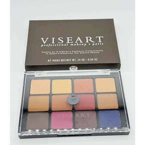 Viseart VPE14 Neutral Mattes Milieu Eyeshadow Palette -12 Shades - New in Box