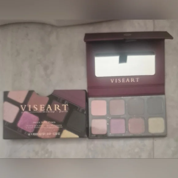 VISEART PARIS Petit Pro Trois 8 Shade Pigment Eyeshadow Palette .28 oz Full Sz