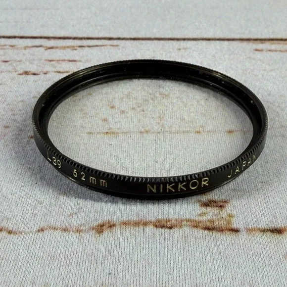 Nikkor L39 52mm UV Haze Lens Filter Japan Black Metal Rim Protection