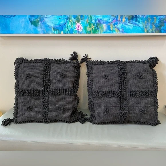 West Elm x Commune Temoayan Pillow Cover, Iron Gate, 24