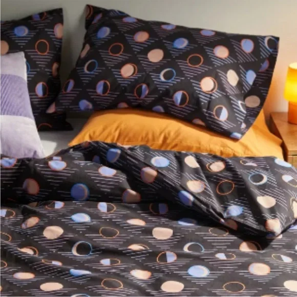 UO Home Moon‎ Print Smooth Cotton Duvet Set Twin XL