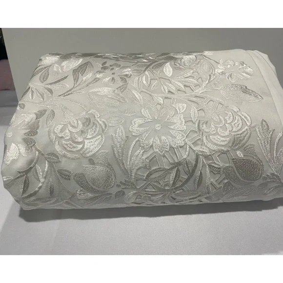 Queen Duvet Linen Lace Embroidered