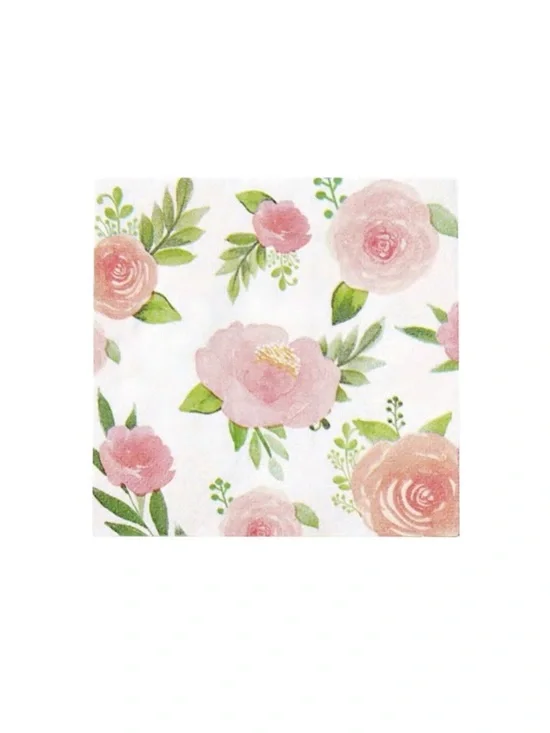 AMSCAN Floral Beverage Napkins