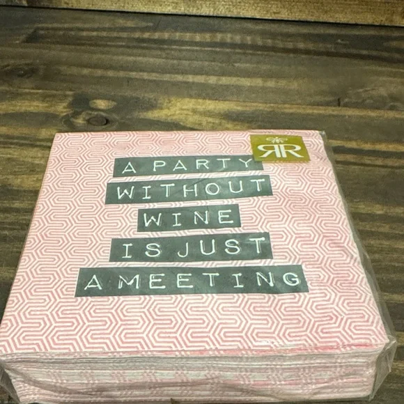 Humorous Pink Party Napkins by [Brand]