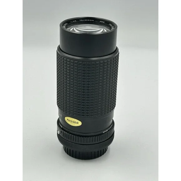 Tou/Five Star Macro Zoom Lens 75-200mm f1:4.5 for Canon FD Mount No. K8414643.
