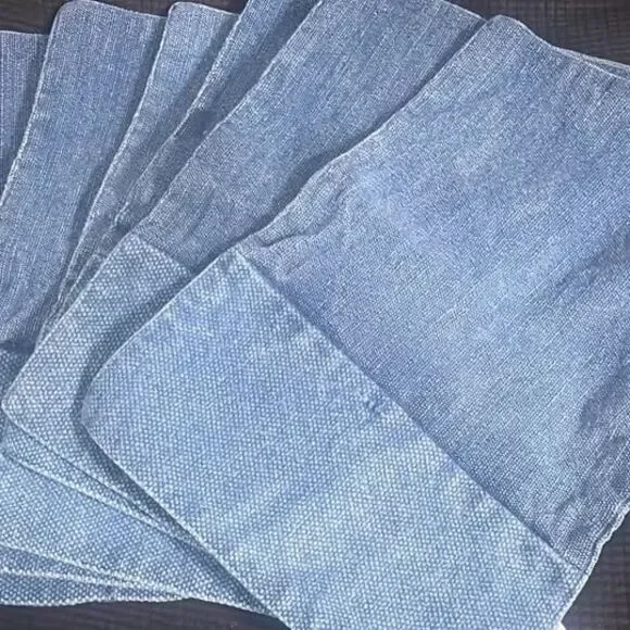West Elm 6 Denim Table Place Mats