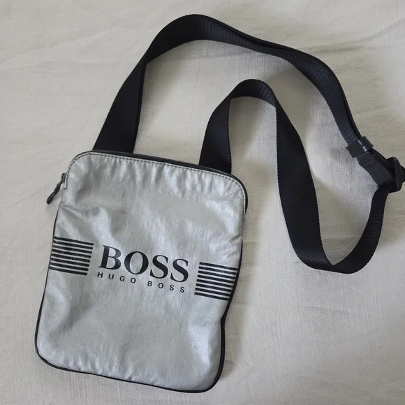 BOSS Hugo Boss Silver Crossbody Bag