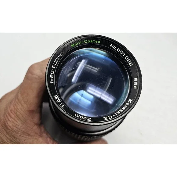 Marexar-CX 1:4.5 f=80-200mm‎ Multi-Coated Camera Lens Minolta M/MD Mount