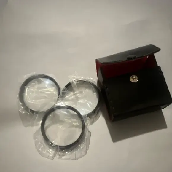 Quantaray 52mm Close-Up Lens Filter Set (+1, +2, +4) with Case