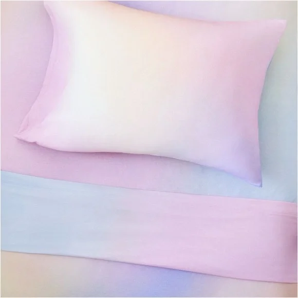 NWT West Elm Kids Rainboww Watwrcolor JerseySheet Set/ TwinTwin XL