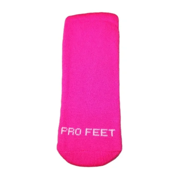 Pro Feet Kids Neon Pink Athletic Over the Calf Sports Socks Ribbed Knit Youth