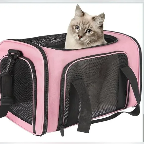 Top tasta Dog Cat Carrier Pet Carrier Soft Sided Carrier airlines approved