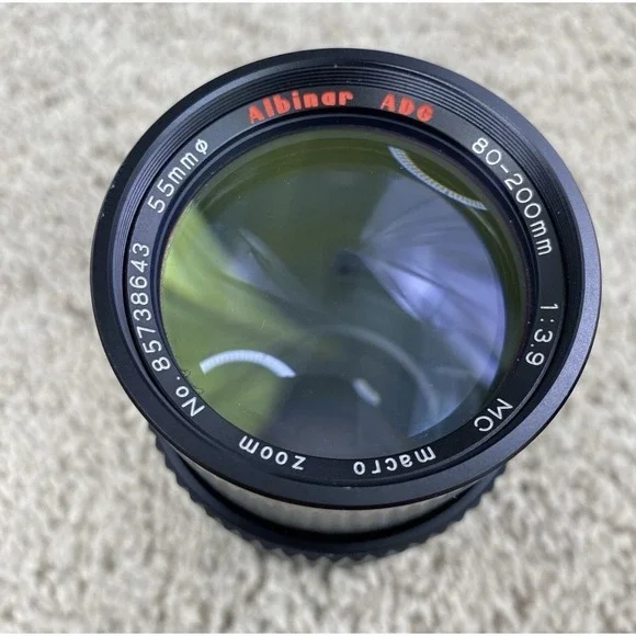 ALBINAR ADG 80-200mm 1:3.9 Macro Zoom Lens 55mm No 85738643 Untested