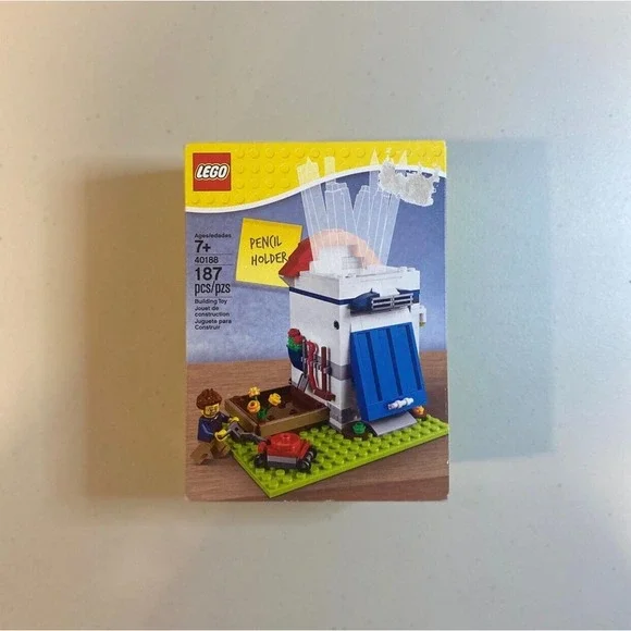 NEW! LEGO Pencil Holder Pot Garden Shed Building Toy‎ 187 pcs Retired 40188