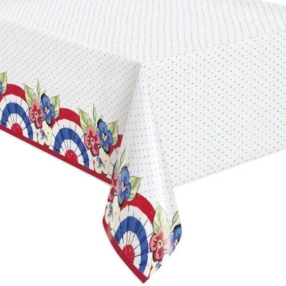 2ct Pioneer Woman Patriotic 4th of July Plastic Party Tablecloth 108