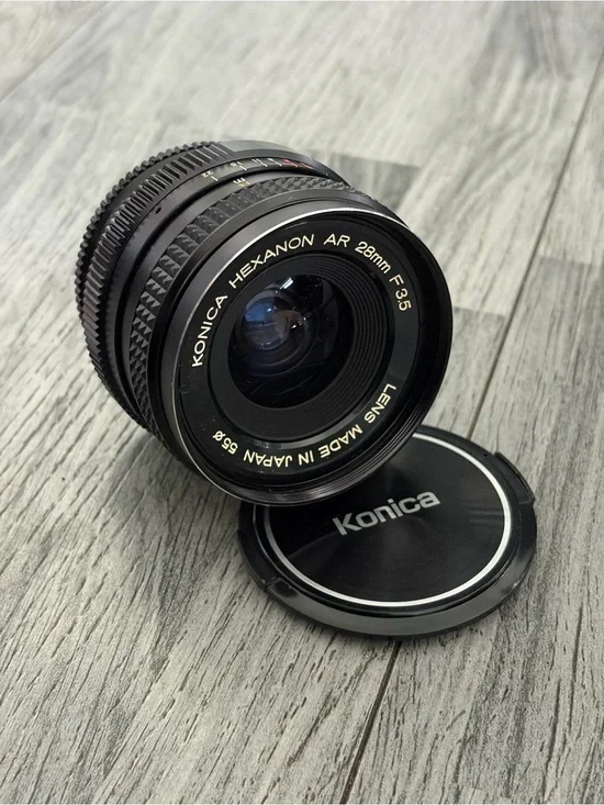KONICA Hexanon AR 28mm f/3.5 Wide-Angle Lens - Black
