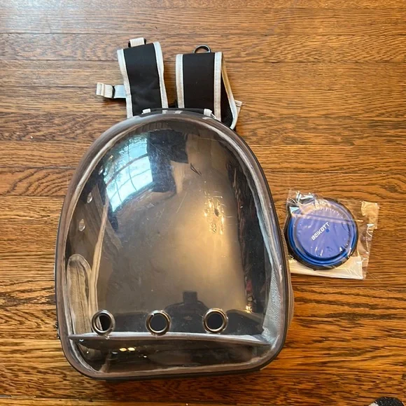 Bubble Cat Backpack - black