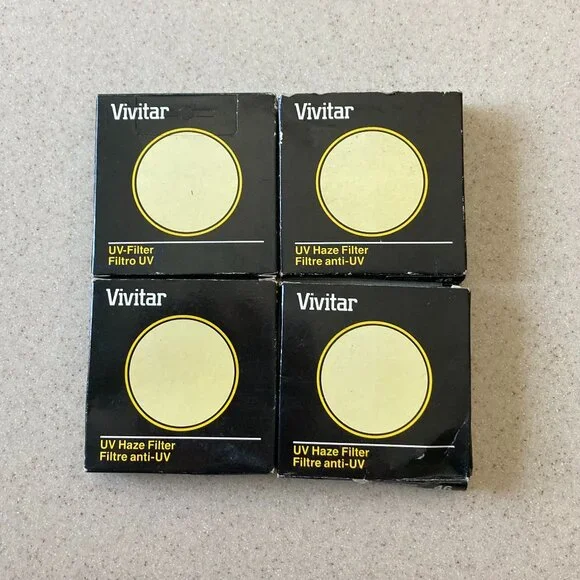 Vintage Vivitar UV Camera Lens Filter - UV Haze 46mm - NOS