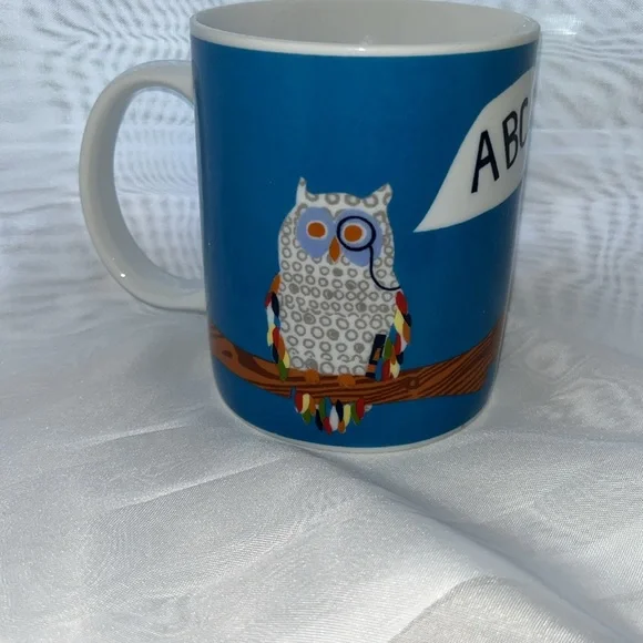 Teacher Coffee Mug West Elm Teach For America Owls Teaching Ceramic EUC School